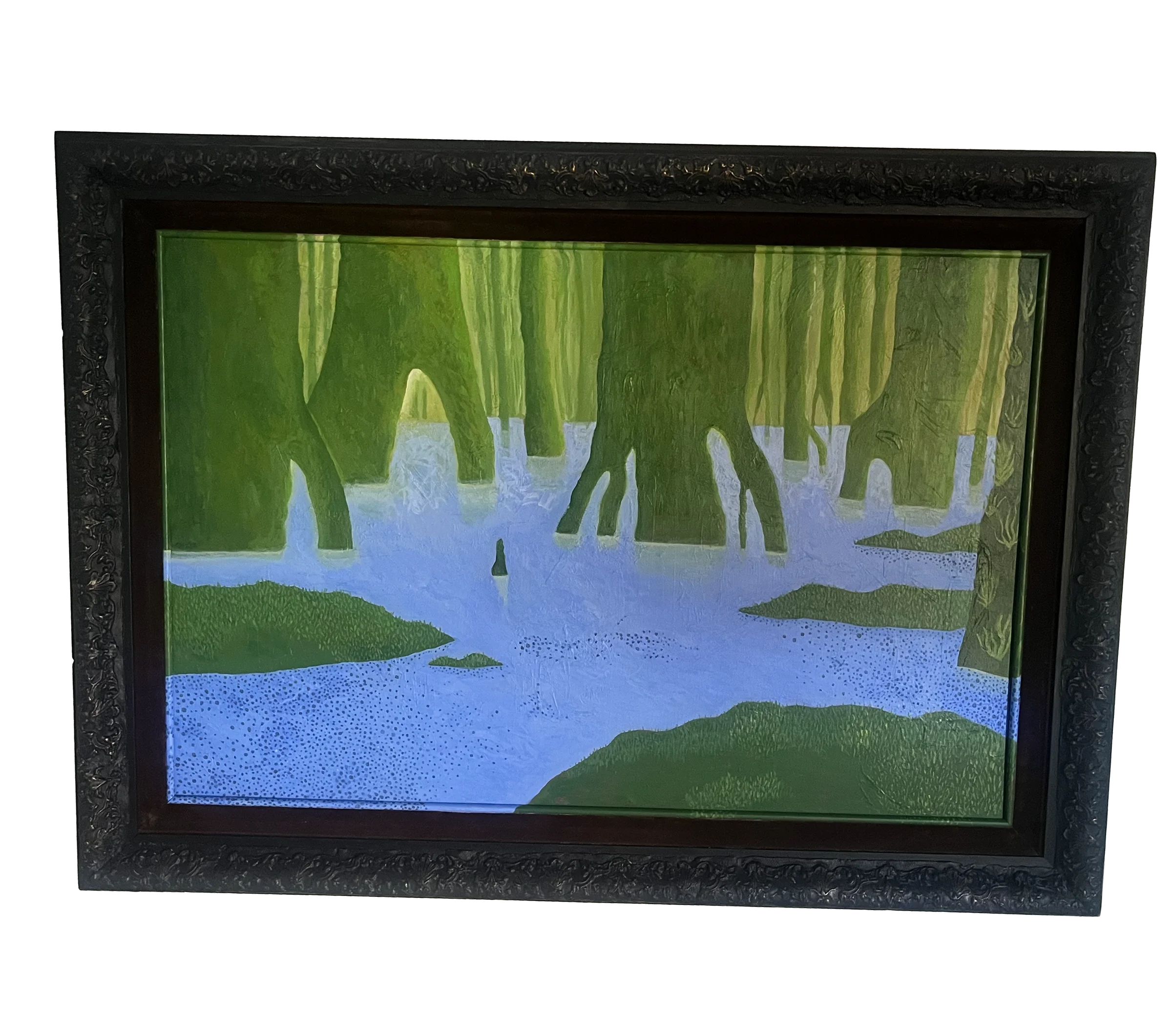 Transformed sidewalk painting